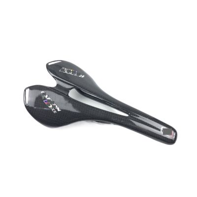 TERPON Leather Road Mountain Bike Saddle Bicycle Seat Cushions Black White Red Bicycle Parts Bicycle Saddle (Color : 3K Glossy, Size : 1)