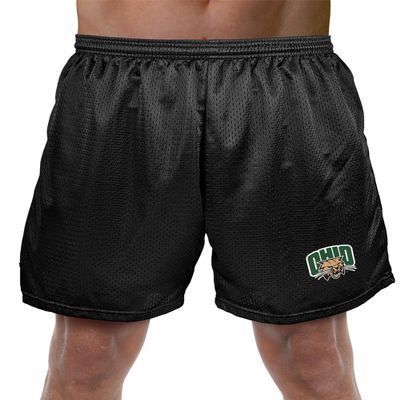 Campus Lab Ohio University Primary Logo Men's Adult Athletic Gym Shorts 7" Inseam, Black, Large