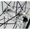 LSRRYD Wheel Set 700C Thru Axle Road Bike Wheelset Disc Brake 8 9 10 11 12 Speed Cassette Bearing Hubs 24H 30MM Aluminum Alloy Rims (Color : Black-Silver, Size : Thru Axle B) view 4
