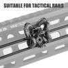 ZBULAR Devil-Horn-G2 Pressure Switch Cable Guides Decorations That Make Your AR-Look Cool Compatible with M-LOK System, Flashlight Laser Wire Management Clips Cable Clips are Used to Route and Secure view 2