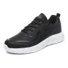 Zonkacen Men's Non Slip Fashion Comfortable Lace Up Walking Shoes for Summer Daily Working Shopping Cycling Trekking Driving Jogging Black White 6.5 Men view 1