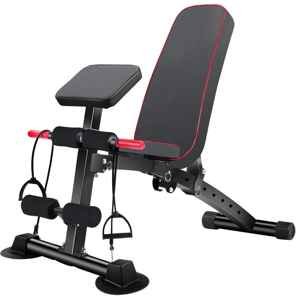 Sit Up Bench Dumbbell Bench Foldable Adjustable Dumbbell Weight Bench, Abdominal Crunch Exercise Board Utility Bench Weight Lifting, Sit Up Ab Bench Home Training Gy