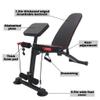 Sit Up Bench Dumbbell Bench Foldable Adjustable Dumbbell Weight Bench, Abdominal Crunch Exercise Board Utility Bench Weight Lifting, Sit Up Ab Bench Home Training Gy view 3