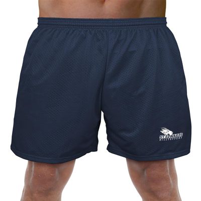 St. Edwards University Primary Logo Men's Adult Athletic Gym Shorts 7" Inseam, Navy, Small