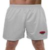 Western Oregon University Primary Logo Men's Adult Athletic Gym Shorts 7" Inseam, Silver, Large view 1