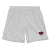 Western Oregon University Primary Logo Men's Adult Athletic Gym Shorts 7" Inseam, Silver, Large view 3