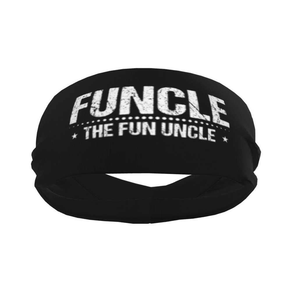 Funcle The Fun Uncle Sweat Bands Unisex Sport Headdress Non Slip Headbands Stretch Hairbands for Yoga Running Cycling Workout Spa Fitness Golf Basketball Baseball Volleyball