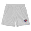 United States Coast Guard Academy Primary Logo Men's Adult Athletic Gym Shorts 7" Inseam, Silver, XX-Large view 3
