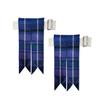 Men's Tartans Kilt Flashes with Heavy Buckle Elastic Adjusters Fit Pride Of Scotland view 1