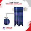 Men's Tartans Kilt Flashes with Heavy Buckle Elastic Adjusters Fit Pride Of Scotland view 3