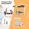 XIEEIX Child Bike Seat, Front Mounted Kids Bike Seat, Child Seat with Shock Absorber Pedal Guardrail, Suitable for Hybrid Bicycles, Power Scooters, Flatbed Bicycles, Etc view 4