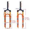 ZECHAO 26 27.5 29er Air Mountain Bike Suspension Forks,Ultralight Aluminum Alloy Quick Release 9mm Disc Brake Manual/Crown Lockout 1-1/2" (Color : Tapered Manual Lock, Size : 26inch) view 2