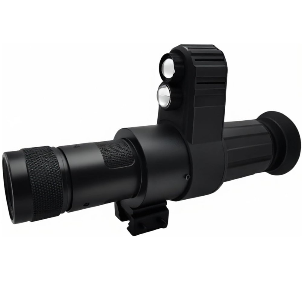 CEKOCK 850nm Cross Cursor Aiming Digital IR Night Vision Scope for Tactical Hunting with Long Distance Vision and Portable DesignRechargeable, Not Allowed to Take Photos or Videos, Black