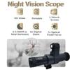 CEKOCK 850nm Cross Cursor Aiming Digital IR Night Vision Scope for Tactical Hunting with Long Distance Vision and Portable DesignRechargeable, Not Allowed to Take Photos or Videos, Black view 2