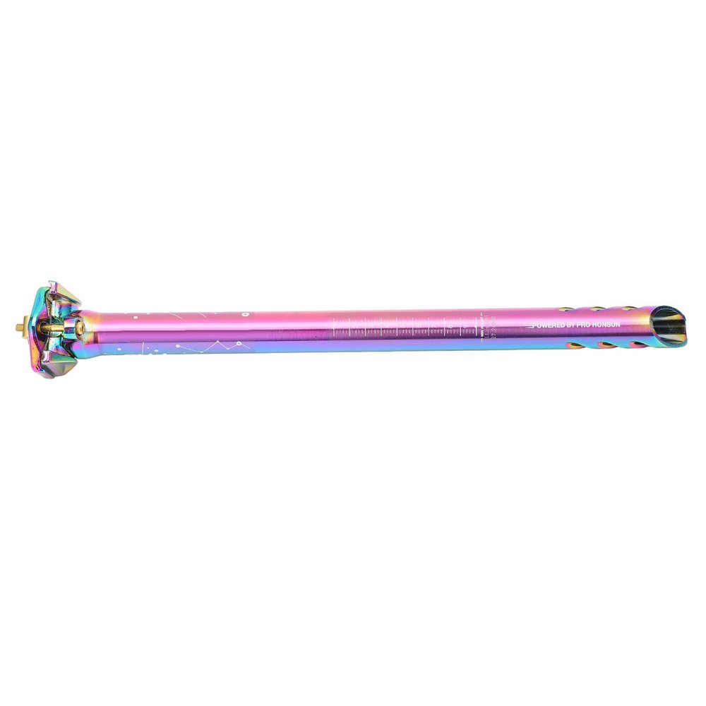 Bicycle Seat Post Mountain Road Bike Aluminum Alloy Seat Post CNC Cutting Aluminum Alloy Road Bike Seatpost for Mountain Bikes(27.2mm-Colorful)