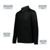 Augusta Sportswear Pursuit 1/2 Zip Pullover Black S view 4