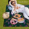 AQUNNEW Luxury Outdoor Picnic Blanket Extra-Large Waterproof Foldable Beach Mat Ideal for Picnics, Beaches and Outdoor Adventures Durable Picnic Mat Printed Images view 2