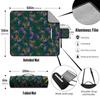 AQUNNEW Luxury Outdoor Picnic Blanket Extra-Large Waterproof Foldable Beach Mat Ideal for Picnics, Beaches and Outdoor Adventures Durable Picnic Mat Printed Images view 3