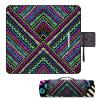 AQUNNEW Luxury Outdoor Picnic Blanket Extra-Large Waterproof Foldable Beach Mat Ideal for Picnics, Beaches and Outdoor Adventures Durable Picnic Mat Bohemian Wind view 1