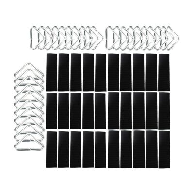 BEITESI Trampoline Accessories Trampoline Triangle Buckle Trampoline Triangle Rings Replacement Trampoline Triangle Ring(30 Pieces)