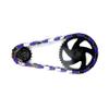 Insane Chains Bicycle Chain Cover  Protects Your Clothing Against Chain Lube and Adds Style - Easy Installation  No Tools Required  Single-Speed or Fixed-Gear Bikes Only (Chrome-Purple, Toddler) view 1
