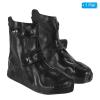 PATIKIL XXL Waterproof Silicone Shoe Cover, 1 Pair Reusable Non-Slip Overshoes Rain Galoshes Snow Boot Protector for Men and Women Rainy Outdoor, Black view 4