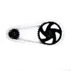 Insane Chains Bicycle Chain Cover  Protects Your Clothing Against Chain Lube and Adds Style - Easy Installation  No Tools Required  Single-Speed or Fixed-Gear Bikes Only (White-Solid, Toddler) view 1