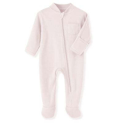 Eleven's Kingdom Baby Pajamas 9-12 Months Beige Cotton Baby Boy Sleeper Sleepers PJs with Mitten Cuffs,2 Way Zipper Baby Boy Clothes Onesie Footies Infant Sleep and Play Beige 9-12 Months