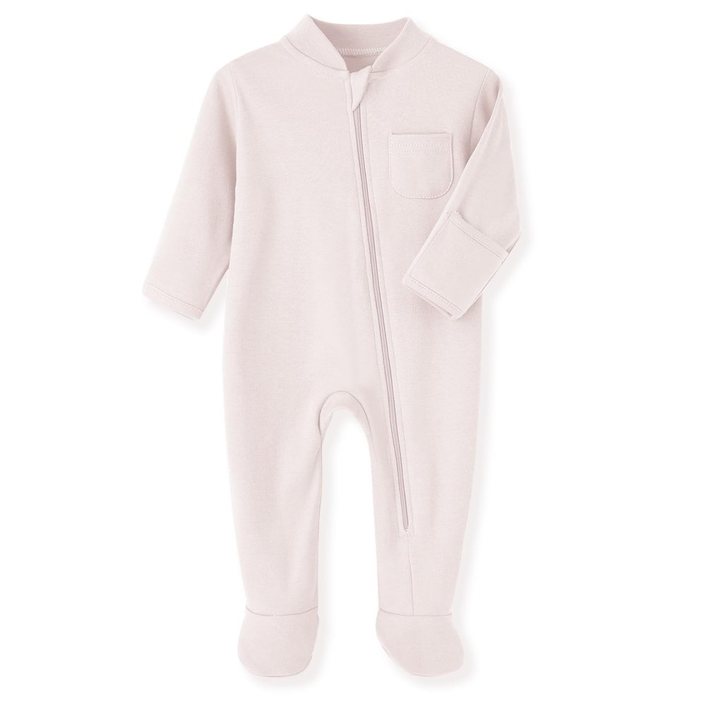 Eleven's Kingdom Baby Pajamas 9-12 Months Beige Cotton Baby Boy Sleeper Sleepers PJs with Mitten Cuffs,2 Way Zipper Baby Boy Clothes Onesie Footies Infant Sleep and Play Beige 9-12 Months