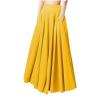 Women's High Waist Flared Skirt Pleated Midi Skirt with Pockets Swing A-Line Flowy Maxi Dress Casual Vintage Long Skirt view 1