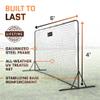 Soccer Rebounder Net 6x4 Feet Practice Soccer Training Equipment | Portable, Easy Assembly, Steel Frame | Perfect for Practicing Backyard Volley, Solo Training,Kickback, Passing, Pitchback (6x4 Feet) view 3