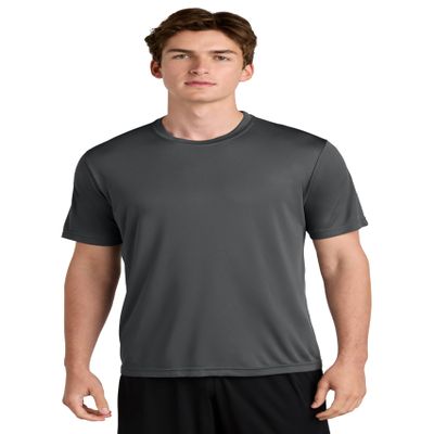 Clothe Co. Workout Shirts for Men, Dry Fit Shirts for Men, Mens Summer Shirts (Available in Big & Tall), Iron, S