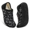 Fires Womens Slippers House Slippers for Women House Shoes for Women Lightweight Around Home Shoes With Non-Slip Rubber Sole for Indoor/Outdoor & Travel BlackBoho 5.5-6.5 Women/4-5 Men view 1