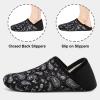 Fires Womens Slippers House Slippers for Women House Shoes for Women Lightweight Around Home Shoes With Non-Slip Rubber Sole for Indoor/Outdoor & Travel BlackBoho 5.5-6.5 Women/4-5 Men view 4