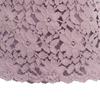 Women Floral Lace Mesh Mini Skirt A-Line High Waisted Long Skirts Bodycon Pencil Wrap Skirts Elegant Retro Midi Skirt Purple view 4