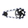 Insane Chains Bicycle Chain Cover  Protects Your Clothing Against Chain Lube and Adds Style - Easy Installation  No Tools Required  Single-Speed or Fixed-Gear Bikes Only (Blue-White, Toddler) view 1
