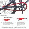 Insane Chains Bicycle Chain Cover  Protects Your Clothing Against Chain Lube and Adds Style - Easy Installation  No Tools Required  Single-Speed or Fixed-Gear Bikes Only (Blue-White, Toddler) view 2