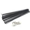 Bioparty 12Pcs 260-296mm Stainless Steel Bicycle Spokes Bike MountainWheel Radius Knitting Needle Spokes Electric Bike Copper Nipple Wheel (Color : 274mm) view 1