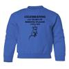 superhotapparel Celebrating 650 Years Of Bubonic Plague Rat 1339-1989 Youth Crewneck Sweatshirt (Royal, Youth Small) view 1