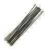 Bioparty 12 Pcs J-Bend Spokes Pillar 1432 Flat Spoke Stainless Steel Black Rays 220mm-301mm Bicycle Spokes with Nipples (Color : 226mm), Bioparty055 view 1