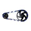 Insane Chains Bicycle Chain Cover  Protects Your Clothing Against Chain Lube and Adds Style - Easy Installation  No Tools Required  Single-Speed or Fixed-Gear Bikes Only (Chrome-Blue, Toddler) view 1