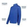 Augusta Sportswear Ladies Pursuit 1/2 Zip Pullover Royal L view 4