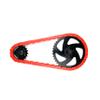 Insane Chains Bicycle Chain Cover  Protects Your Clothing Against Chain Lube and Adds Style - Easy Installation  No Tools Required  Single-Speed or Fixed-Gear Bikes Only (Red-Solid, Toddler) view 1