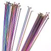 Bioparty Rainbow Bicycle Spokes 14G Stainless Steel Rays 26er 27.5er 29er Mountain Bike 700C Road Bike Wheel J-Bend Straight Pull (Color : 10 Pieces) view 4