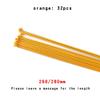 Bioparty 14G Dead Flying Color Bike Spokes Bicycle Parts Bicycle Steel Wire 45 Steel Silver Black 268mm 280mm Iron Hat Curved Spokes (Color : Orange 32Pcs), Bioparty055 view 2