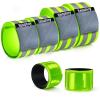 Xeiophoy Reflective Band for Night Running Walking, 6 PCS Premium Reflective Bands for Arm/Wrist/Ankle/Leg, High Visibility Reflective Running Gear Adjustable for Men and Women view 1