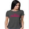 Go All Out X-Large Heather Black Women A Little Bit Dramatic T-Shirt view 2