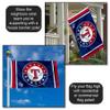Texas Rangers Circle Logo 3x5 Foot Grommet Banner Flag view 3