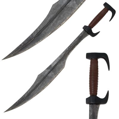 300 Spartan Warrior Replica Sword | 25.5" Tempered Carbon Steel Blade | Traditional Guard & Pommel | Historic Greek Leonidas-Style Design | Wrapped Handle & Display Sheath | Collector Heritage Edition
