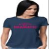 Go All Out Medium Navy Blue Women A Little Bit Dramatic T-Shirt view 2